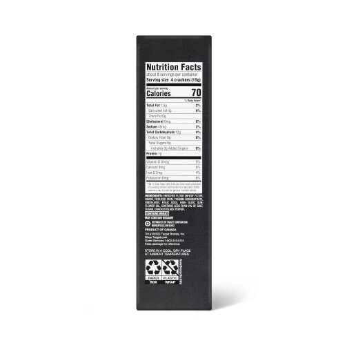 Good & Gather Cracked Pepper Water Crackers 4.4oz 2
