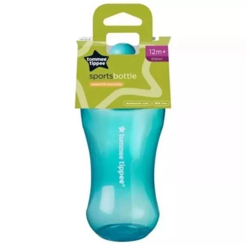 Tommee Tippee Essentials Free Flow Sports Bottle 300ml For 12M+ Blue