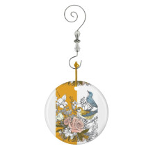 (A Serene And Festive Scene With A Pastel Color Palette Featuring Soft Blue, Pink, And Yellow Tones_4) Christmas Ornaments Ceramic with Crystal Hook Xmas Handmade Tree Decorations Keepsake Gifts Stocking Stuffer