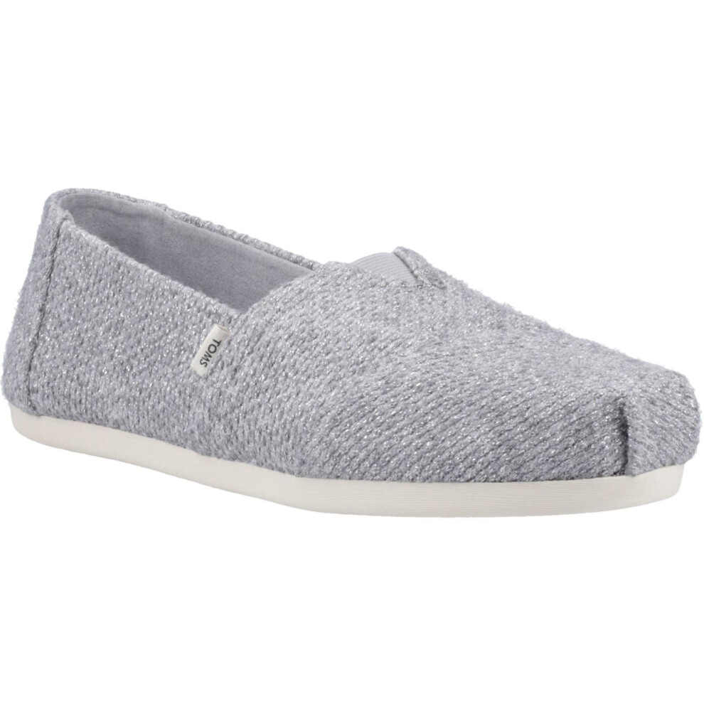 (Grey, 5 (Adults')) TOMS Alpargata with Cloudbound Nylon Women's Grey Espadrilles