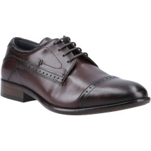 (Brown, 8 (Adults')) Pod Ralph Leather Men's Chestnut Oxford Shoes