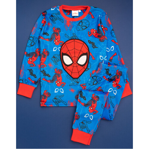 Marvel (2-3 Years) Marvel Spiderman Long Sleeve Long Leg Pyjama Set (Boys Blue) 2