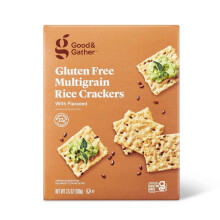 Good & Gather Gluten Free Multi-grain with Flax Rice Crackers 3.5oz