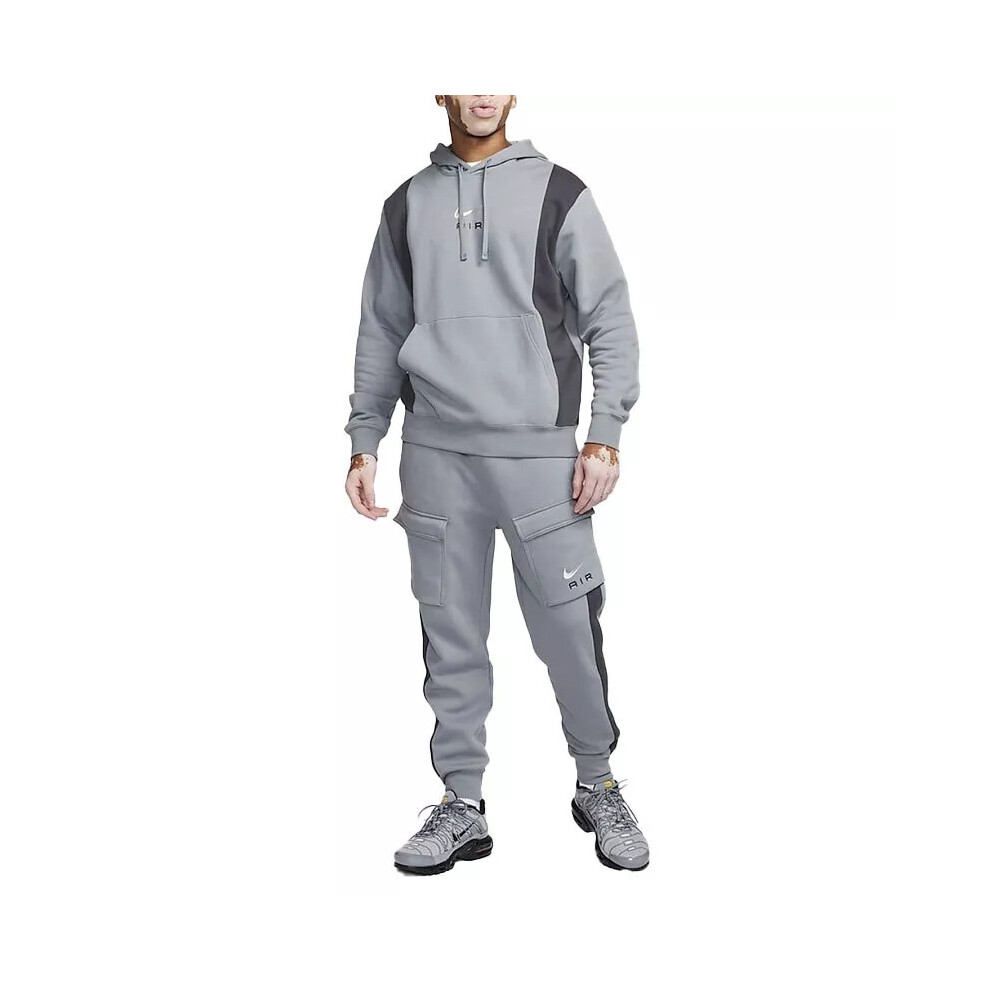 (Medium) Nike AIr Swoosh Panel Grey Tracksuit