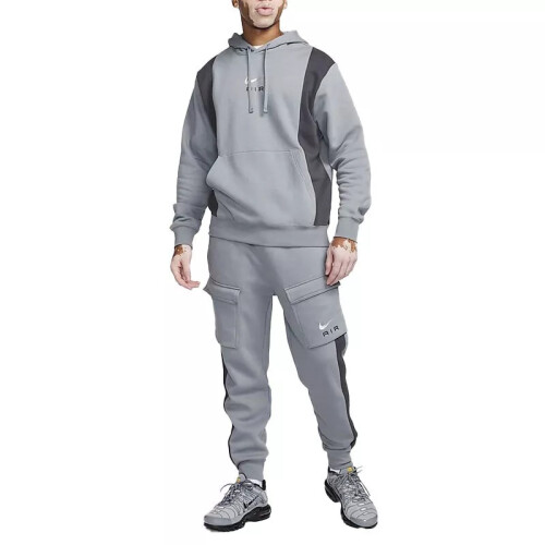 Nike (Large) Nike AIr Swoosh Panel Grey Tracksuit