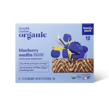 Good & Gather Organic Blueberry Muffin Baked Bar 15.24oz/12ct