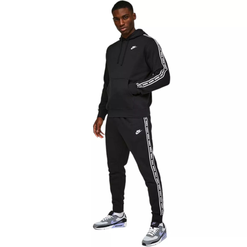 (Large) Nike Black Aries Tape Hooded Tracksuit