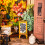 Supporto libri in legno Floral Corner Book Nook 4