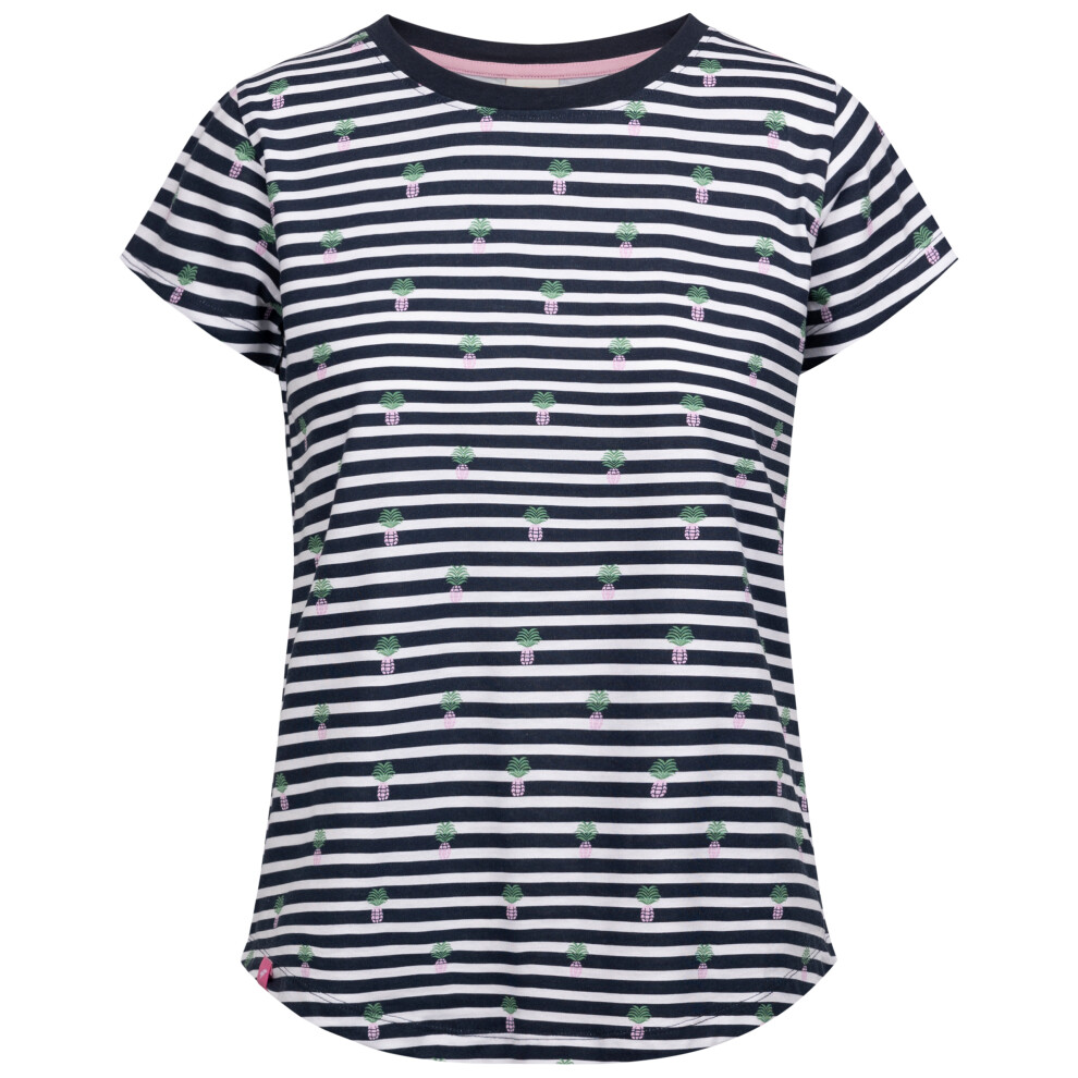 (12, Navy) Trespass Womens All Over Printed Top Calypso