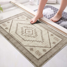 (40 X 60 cm, Radiant) Traditional Cashmere Large Area Rug Luxury Vintage Carpets for Living Room & Door Mat