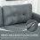 Homcom HOMCOM Convertible Modular Sectional Sofa w/ Storage Wood Frame Dark Grey 6