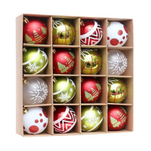2025 Christmas new decorations champagne gold and white Christmas balls decorations Christmas tree decorations home party supplies