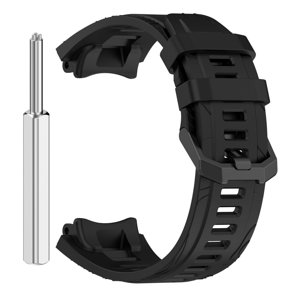 (Black) Watch Strap Watch Band For Amazfit T-Rex3 Silicone Single Color Black 663250736817