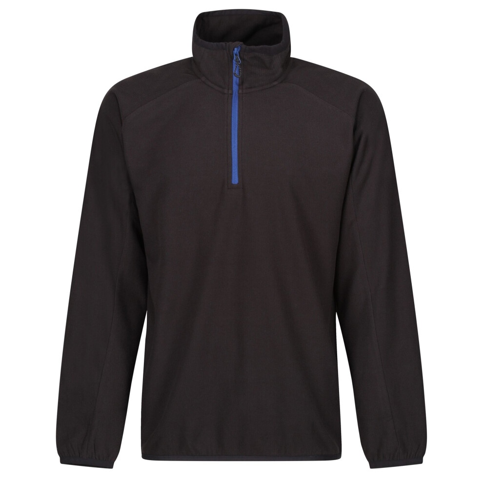 (3XL, Black/New Royal) Regatta Mens Navigate Half Zip Fleece