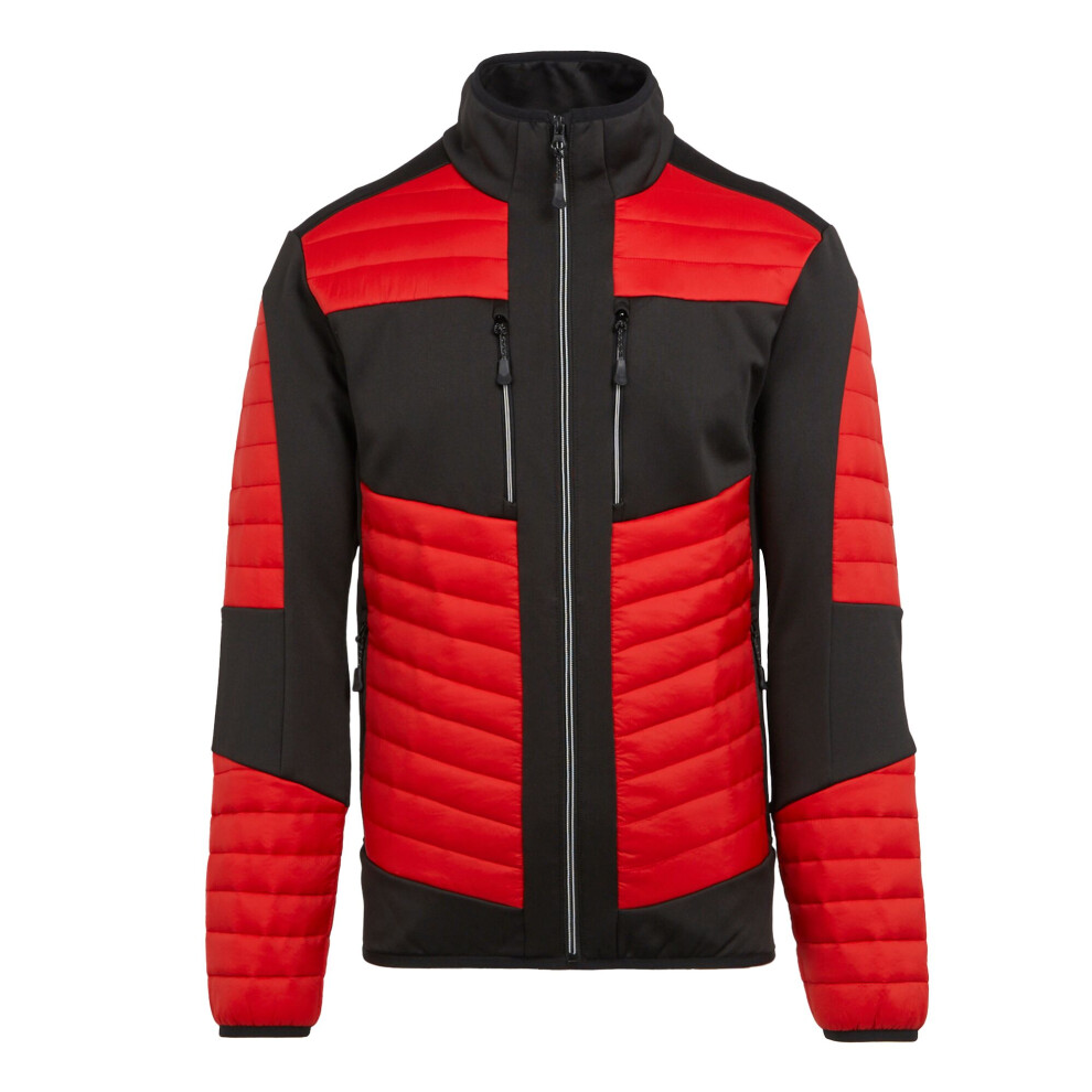 (3XL, Classic Red/Black) Regatta Mens E-Volve Thermal Hybrid Jacket