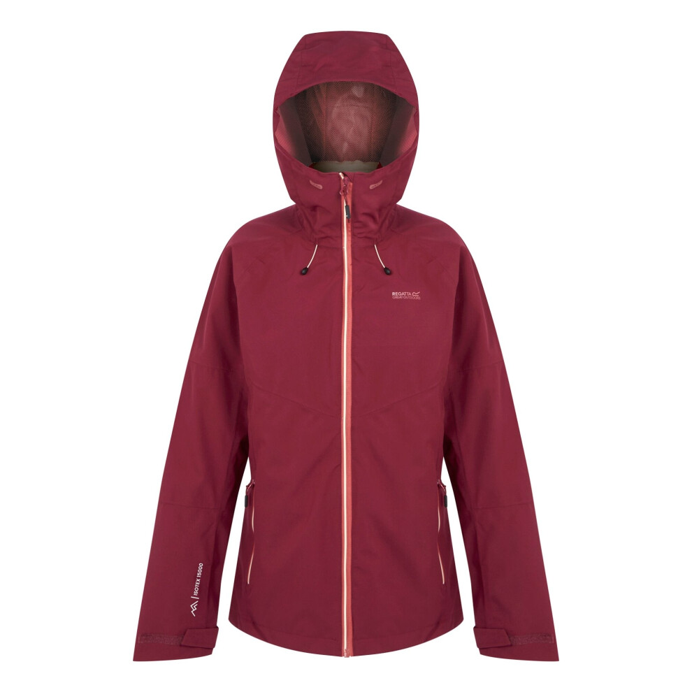 (8 UK, Rumba Red/Peach Parfait) Regatta Womens/Ladies Wentwood IX Plain 3 in 1 Jacket