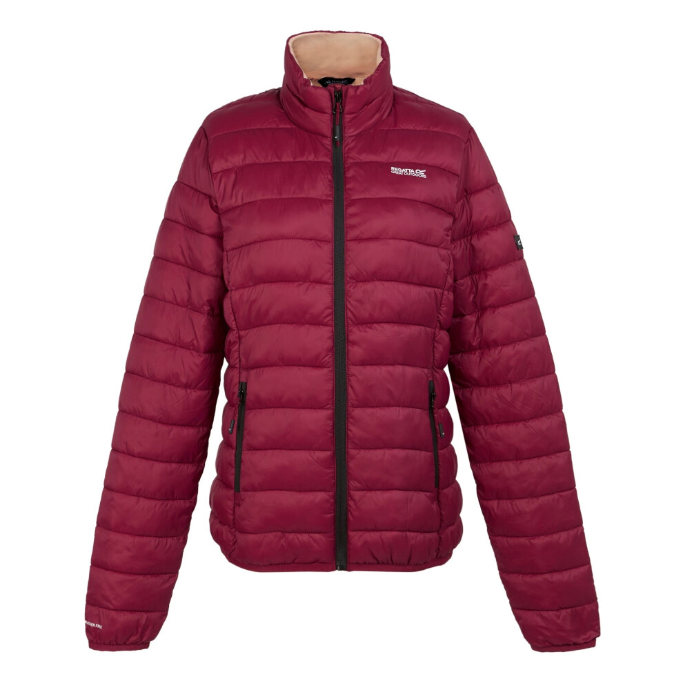 (16 UK, Rumba Red/Peach Parfait) Regatta Womens/Ladies Marizion Quilted Jacket