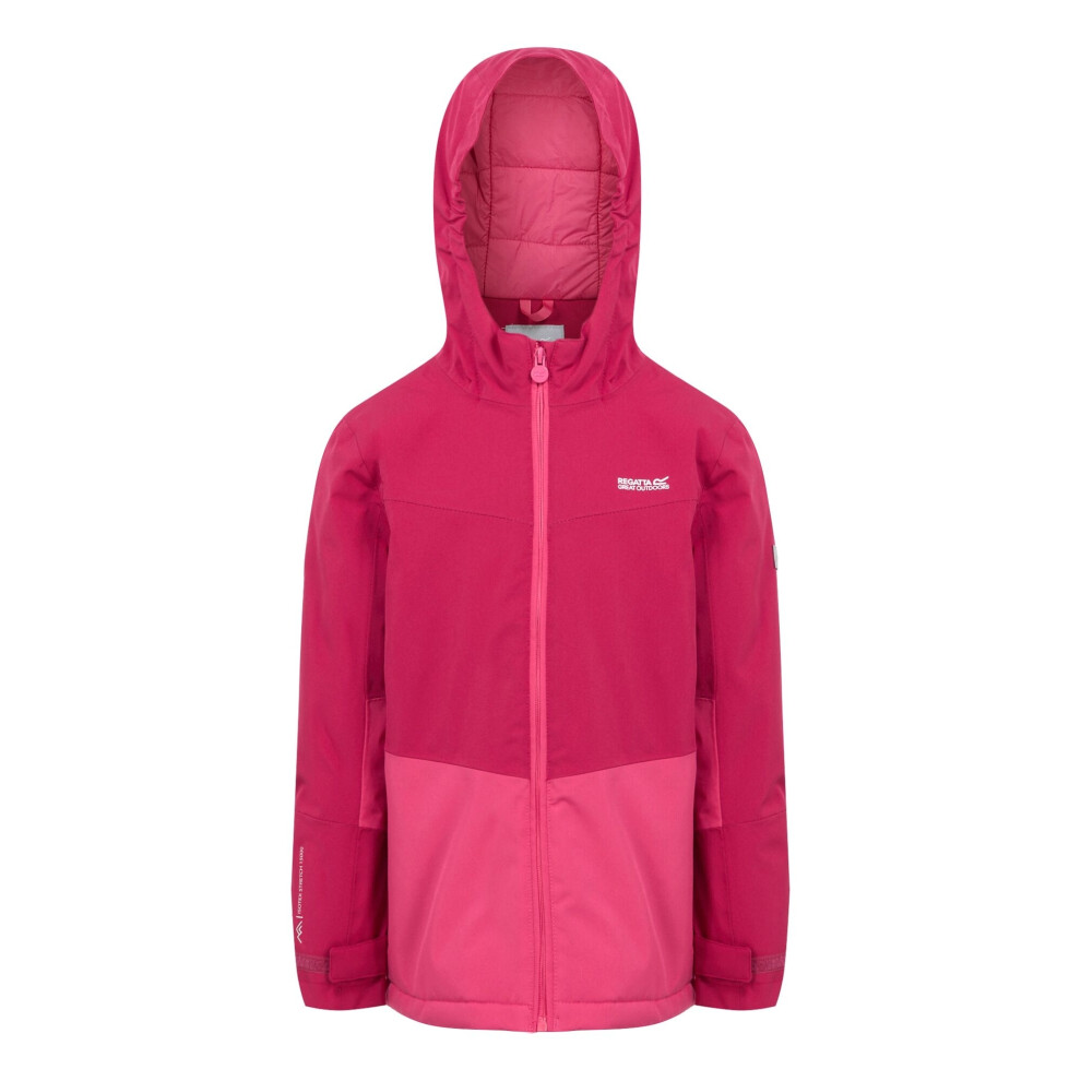 (11-12 Years, Deep Pink/Hot Pink) Regatta Childrens/Kids Highton V Padded Jacket