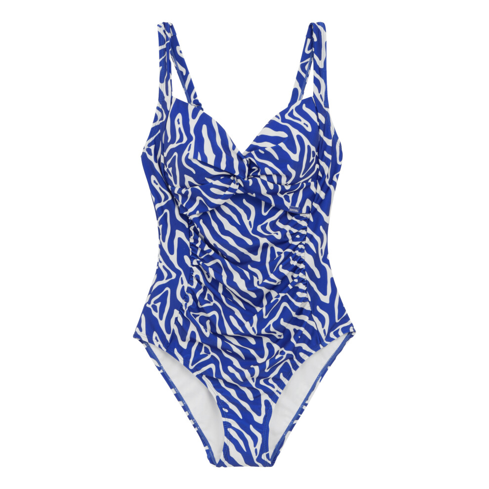 (14 UK, Brightest Blue) Regatta Womens/Ladies Sakari Abstract Tummy Control One Piece Swimsuit