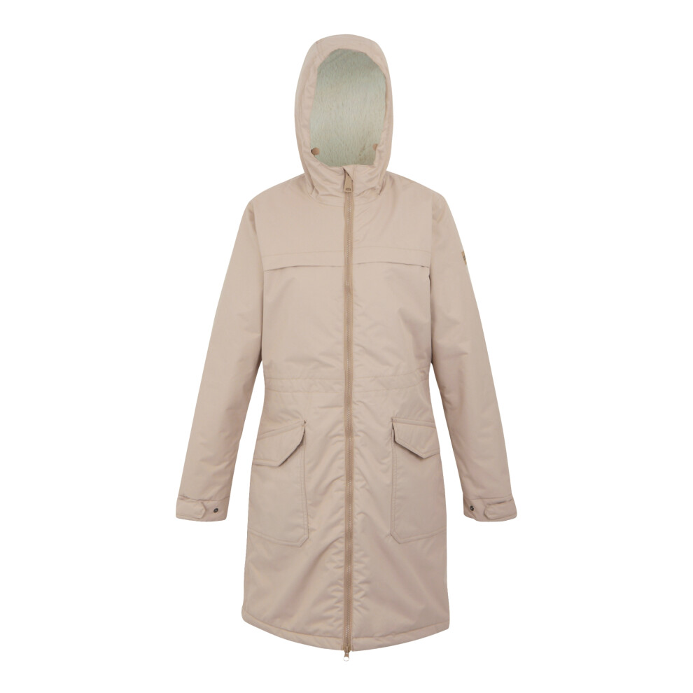 (14 UK, Warm Taupe/Light Vanilla) Regatta Womens/Ladies Romine II Waterproof Jacket