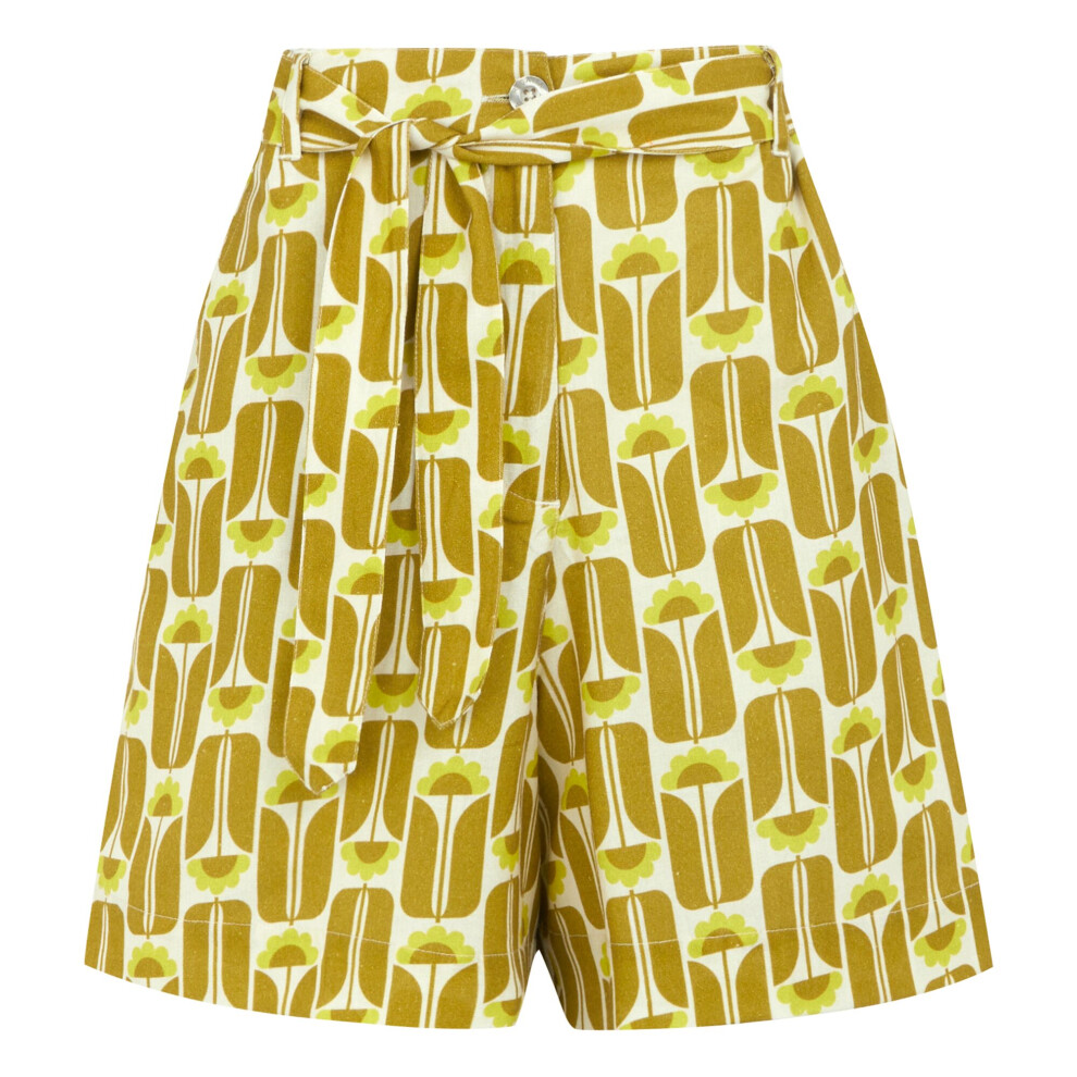 (8 UK, Yellow) Regatta Womens/Ladies Orla Kiely Summer II Tall Flowers Shorts