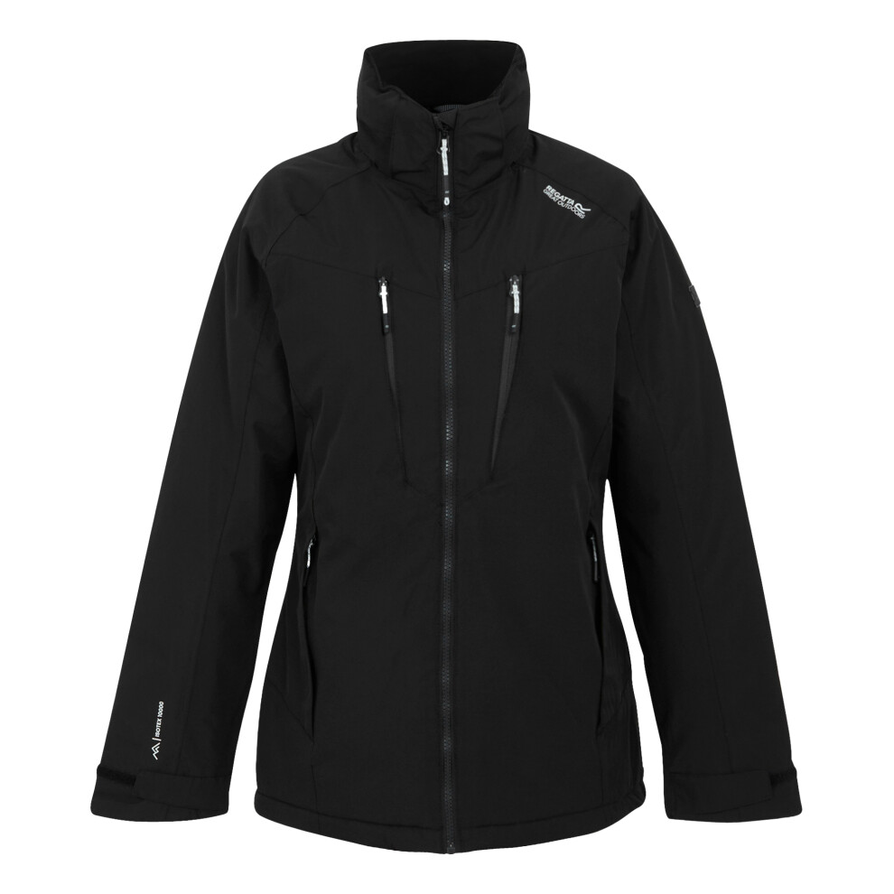 (16 UK, Black) Regatta Womens/Ladies Calderdale II Winter Waterproof Jacket