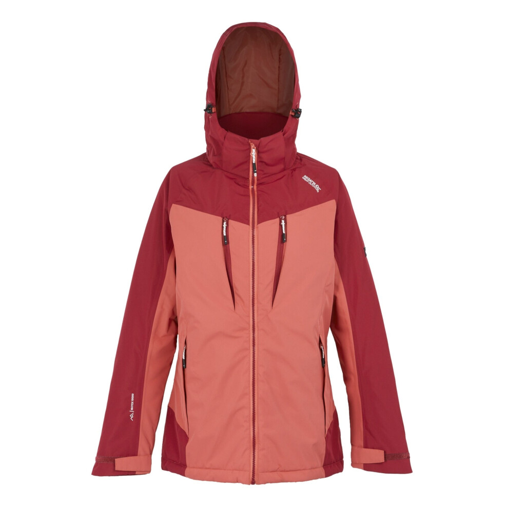 (8 UK, Mineral Red/Rumba Red) Regatta Womens/Ladies Calderdale II Winter Waterproof Jacket