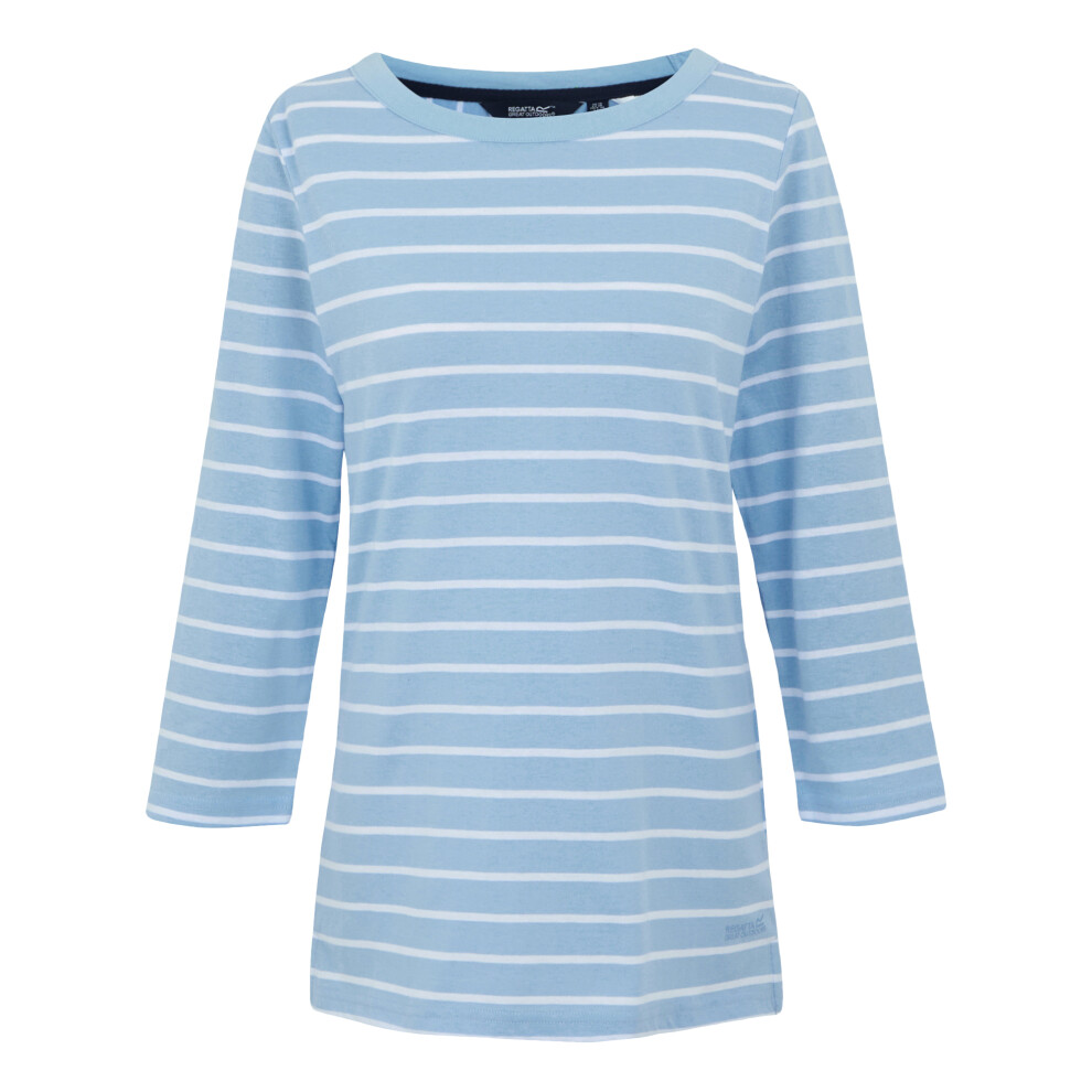 (8 UK, Navy) Regatta Womens/Ladies Baylette II Striped T-Shirt