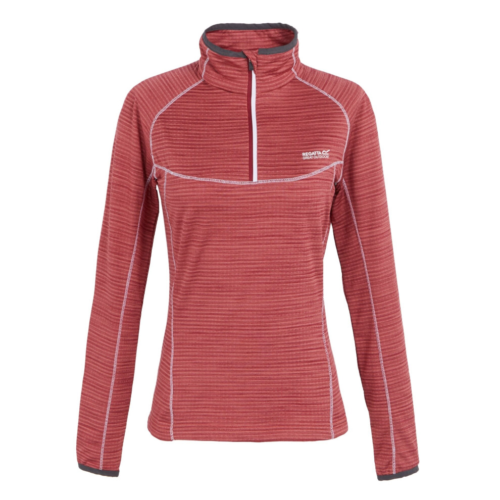 (26 UK, Rumba Red) Regatta Womens/Ladies Yonder II Half Zip Fleece Top