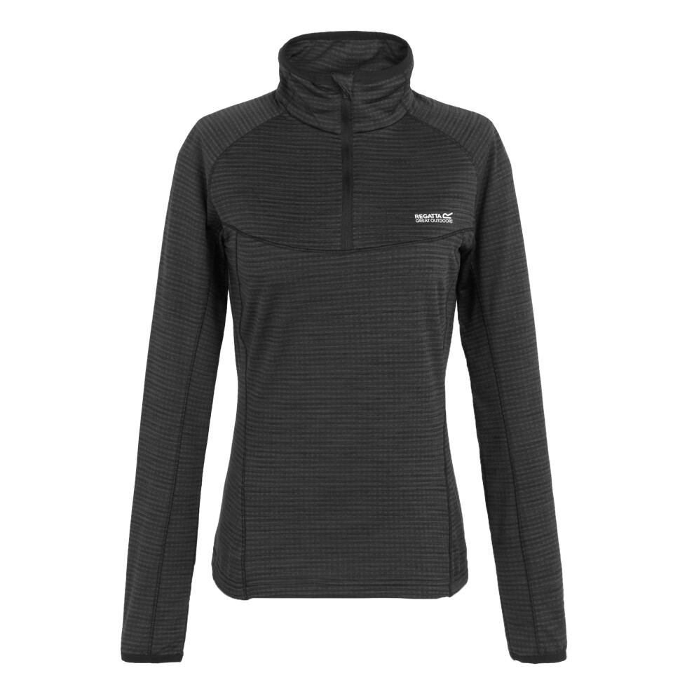 (10 UK, Black) Regatta Womens/Ladies Yonder II Half Zip Fleece Top