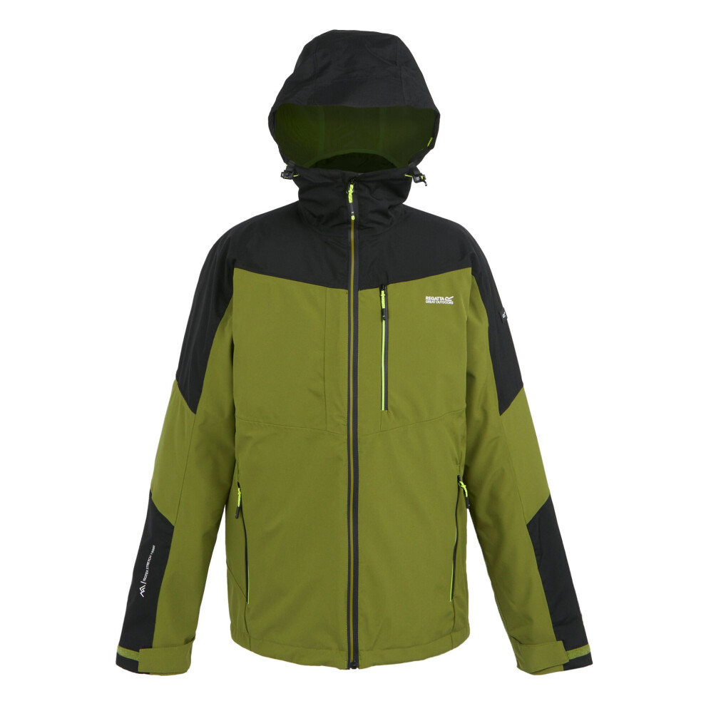 (L, Nephrite Green/Black) Regatta Mens Wentwood IX 3 in 1 Jacket