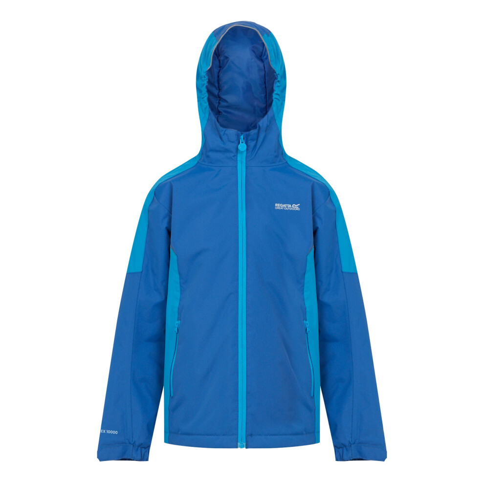 (7-8 Years, Olympian Blue/Hydro Blue) Regatta Childrens/Kids Hurdle V Waterproof Jacket