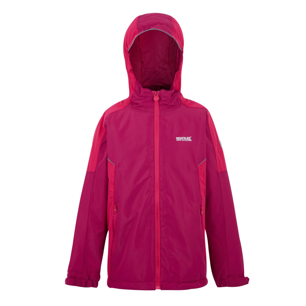 (13 Years, Berry Pink/Pink Potion) Regatta Childrens/Kids Hurdle V Waterproof Jacket