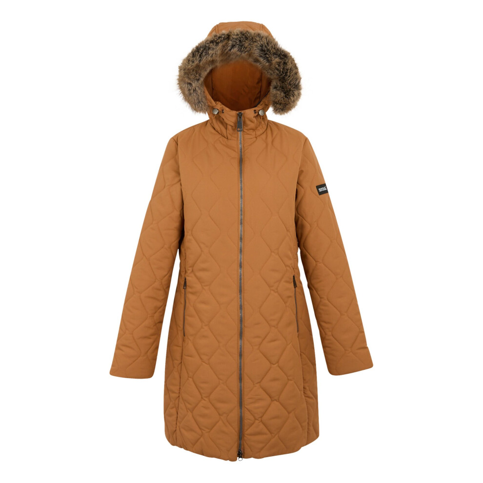 (10 UK, Bran Brown) Regatta Womens/Ladies Fritha III Insulated Parka