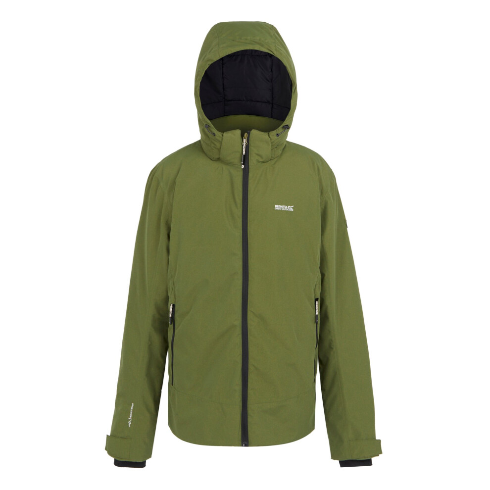 (S, Nephrite Green/Black) Regatta Mens Frelton Waterproof Insulated Jacket