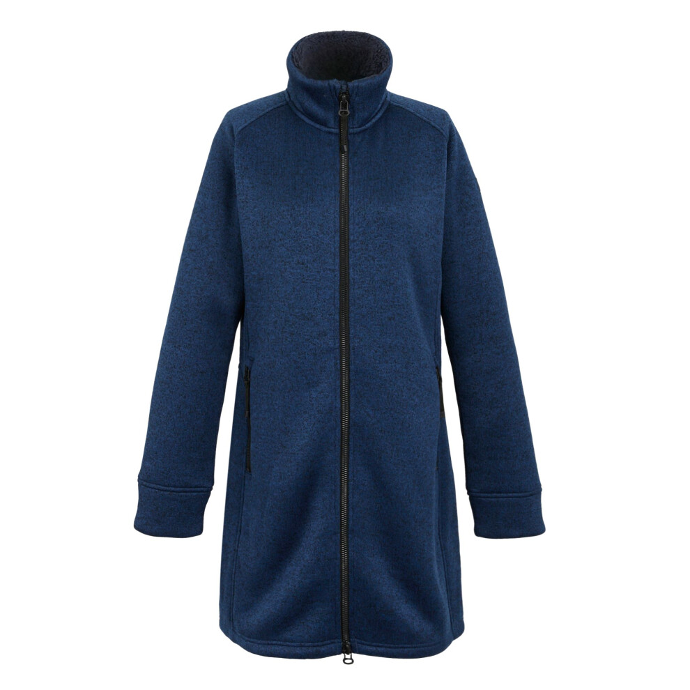 (14 UK, Navy) Regatta Womens/Ladies Emilide Long Length Fleece Jacket