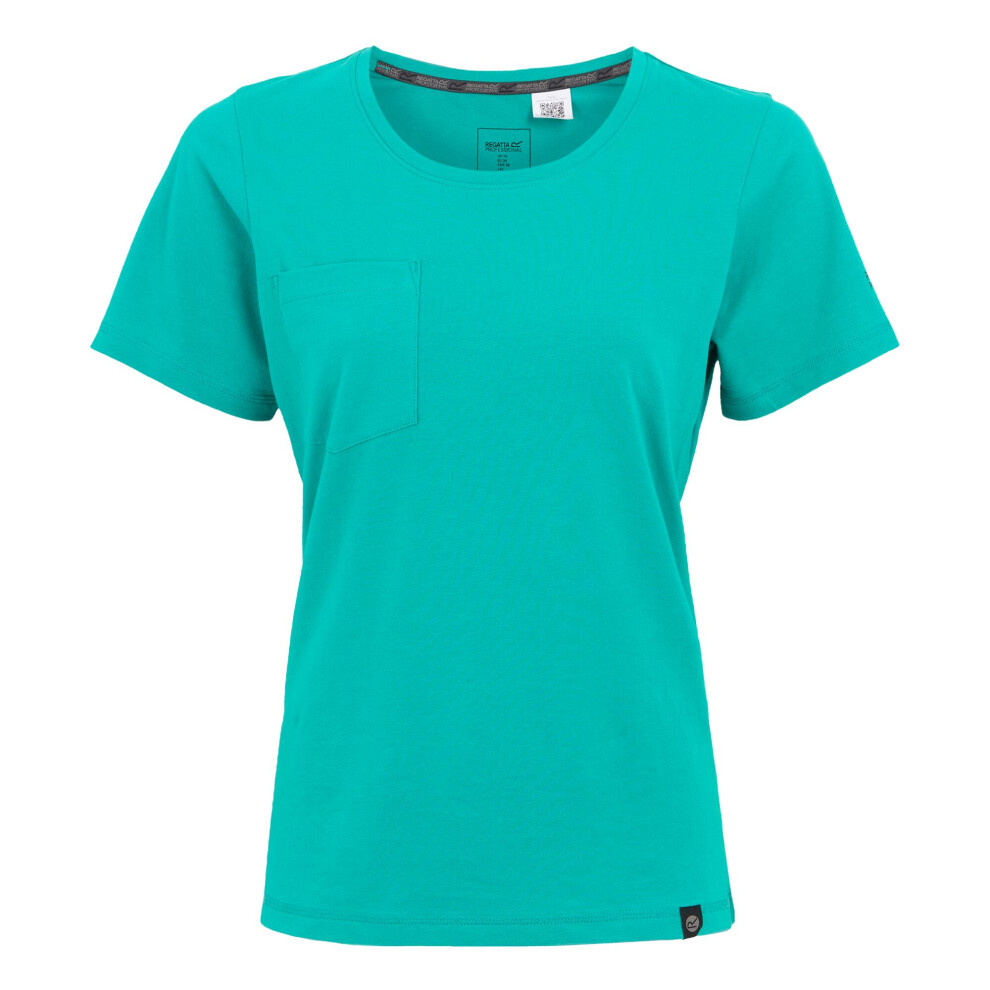 (8 UK, Wilderness Green) Regatta Professional Womens/Ladies Ada Cotton Stretch T-Shirt