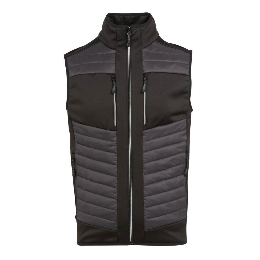 (3XL, Ash/Black) Regatta Unisex Adult E-Volve Thermal Hybrid Body Warmer