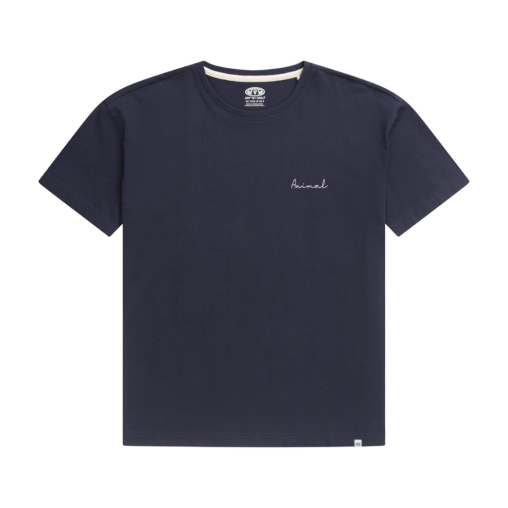 (6 UK, Navy) Animal Womens/Ladies Leena Organic Cotton Boxy T-Shirt