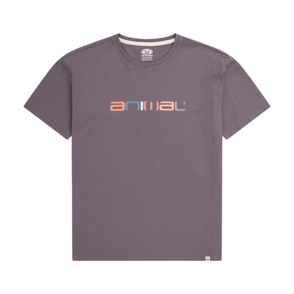 (6 UK, Charcoal) Animal Womens/Ladies Leena Organic Cotton Boxy T-Shirt
