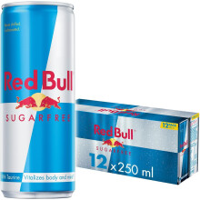 Red Bull Energy Drink Sin Azúcar, 250 ml (Pack de 12) UK