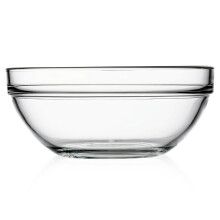 (1 Bowl) 1.7L Clear Glass Mixing Bowl Cooking Baking Serving Vegetable Salad