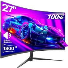 Gawfolk Curved Monitor 27 Inch 100HzPC Gaming Monitor with Speakers