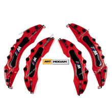 (Red) Exquisite For Bmw Brake System 4 Piece Brake Caliper Covers 7 Vibrant Colors Universal Fit 16-21 Inch Vehicles Flexible Abs Raw Material Monoblock Bod