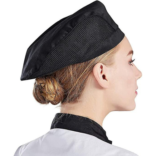 3-piece Chef's Hat With Unisex Mesh For The Kitchen, Catering And Bakery 1
