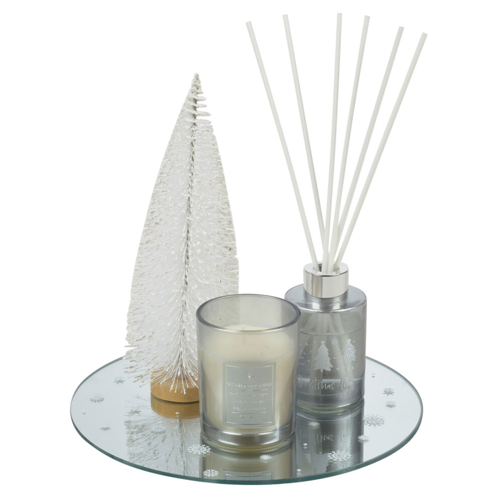 Urbn Living Christmas Scented Reed Diffuser & Candle Gift Set
