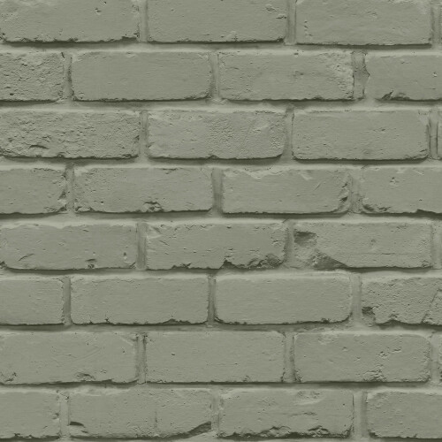 Fine Decor Fine Decor Painted Brick Sage Wallpaper FD43603