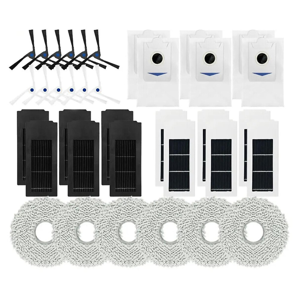 For Deebot X2 / X2 Omni / X2 Pro Robot Vacuum Cleaner Side Brush Hepa Filter Dust Bag Mop Cloths Ac-image-OPC-PFPX6BG-NEW