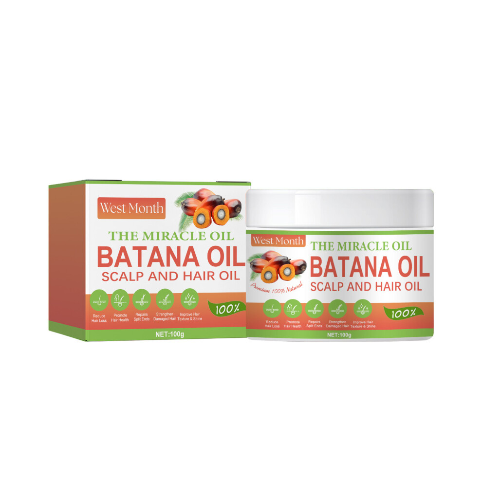 Gogerstar Batana Oil For Hair Growth, 100% Batana Oil From Honduras As Hair Mask, Scalp And Hair Oil. Repairs Damaged Hair & Skin