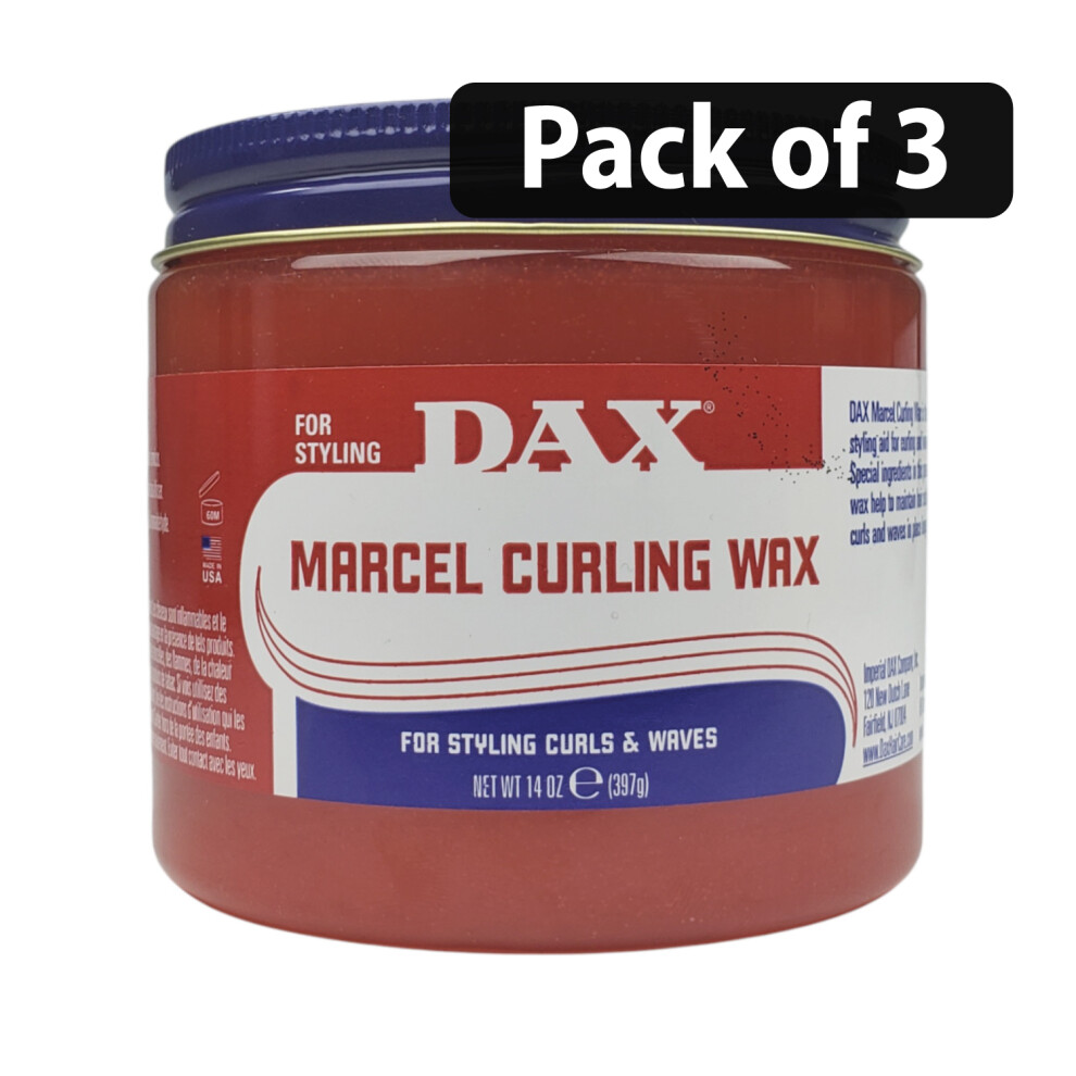 (3) Dax Marcel Curling & Waving Cream 14oz